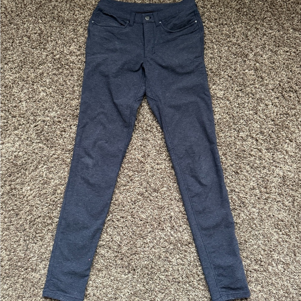 Lululemon Men’s ABC Skinny Stretch - 28 x 34 L - Heathered Navy